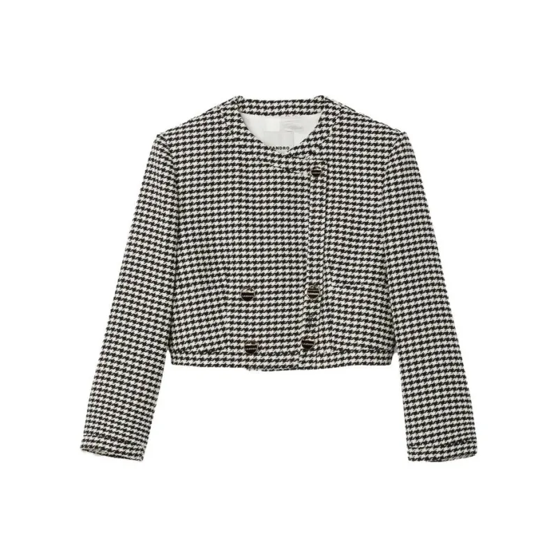 Sandro Vilette Houndstooth-print Jacket-0