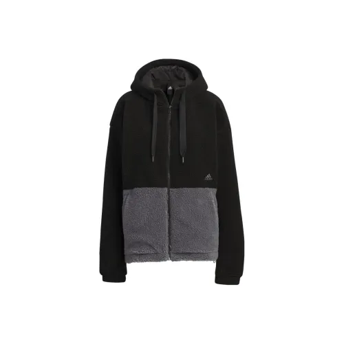 Adidas Velvet Jackets Women's Black