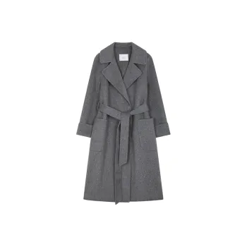 Mo Han Yi Mei Coats Women's Gray