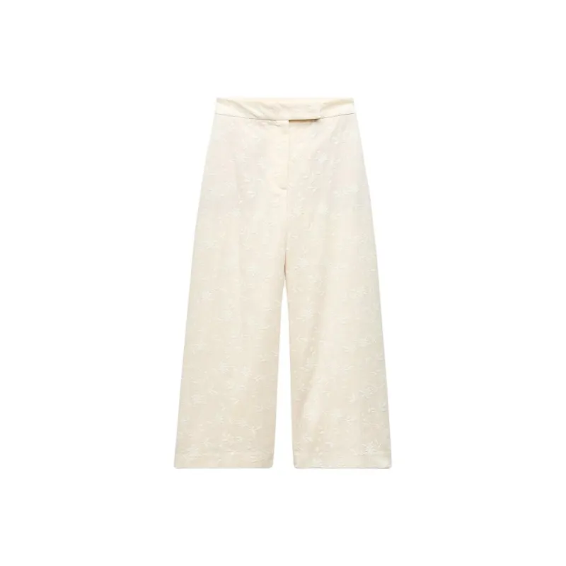 ZARA Casual Pants Women's Yellow-0