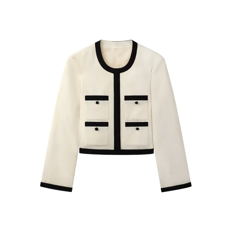 THE SEA LIFE Cropped Coat Women's Ice Cream-0