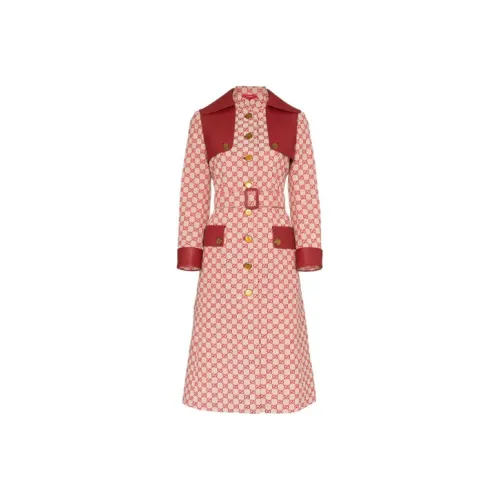 GUCCI Trench Coats Women's Pink