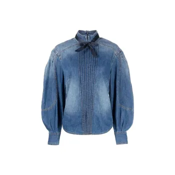 Zimmermann Denim Jackets Women's Blue