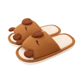 SHIGUDE Home Flooring Shoes Unisex, Brown