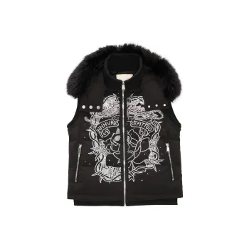 Ed Hardy Vests Women's Black E1ODW061