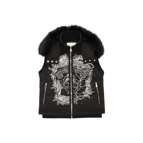 Ed Hardy Vests Women's Black E1ODW061