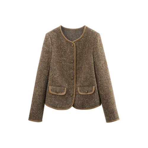 A Paradise For Awakening Coats Women's Khaki Green