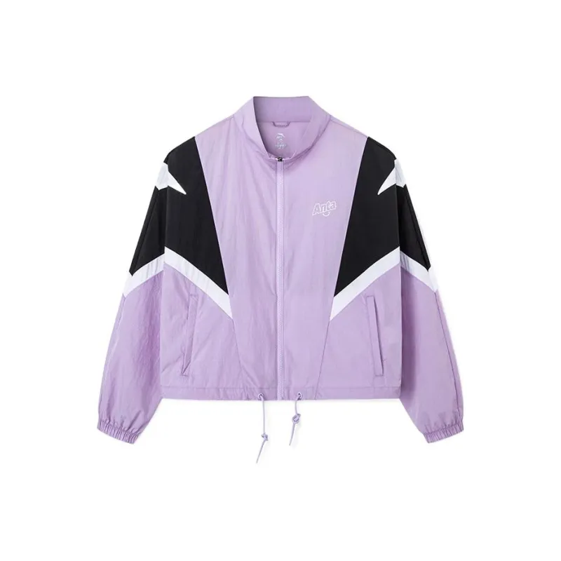 ANTA Life Collection Cropped Coats Women's Light Mulberry Purple-0