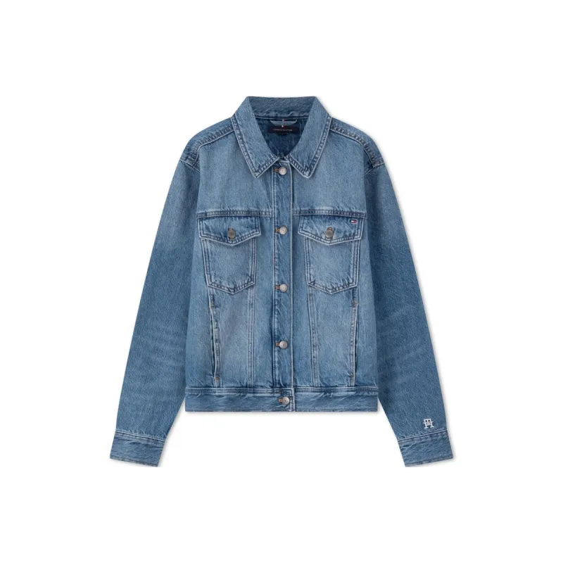 Tommy Hilfiger Denim Jacket Women's Denim Blue-0