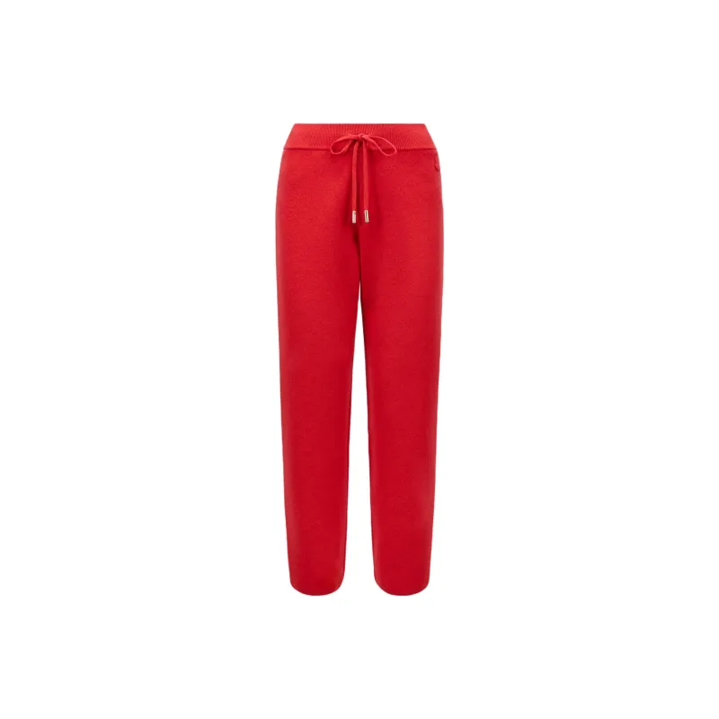 Moncler SS24 Year Of The Dragon Collection Casual Pants Women's Red-0