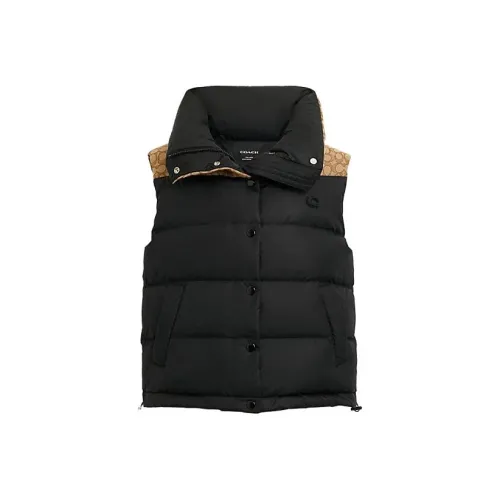 COACH Vests Women's Black