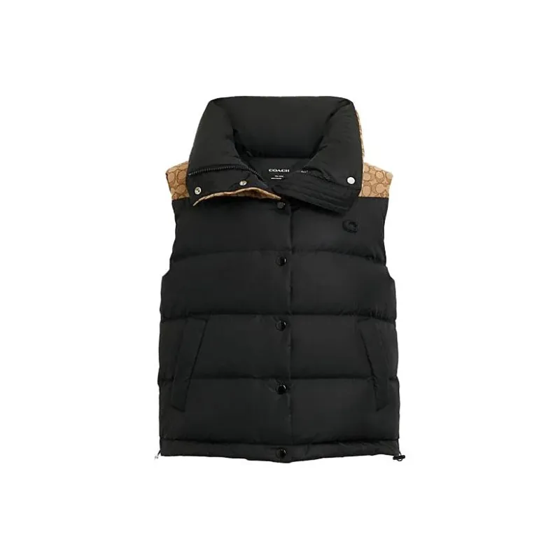 COACH Vests Women's Black-0