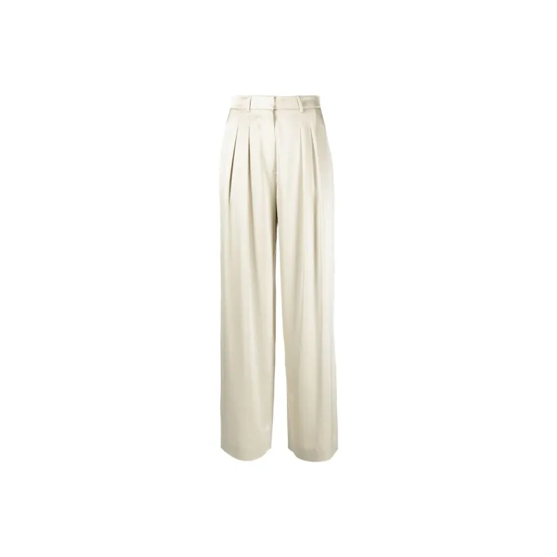 NANUSHKA Lynda Straight leg Satin Trousers-0