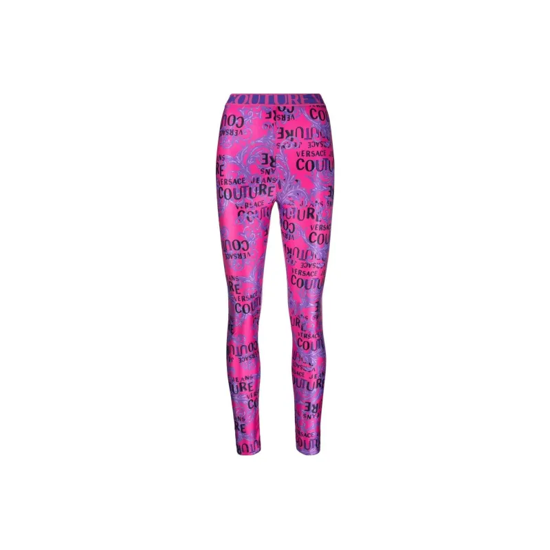VERSACE JEANS COUTURE Leggings Women's Fuchsia-0