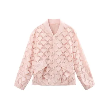 A Paradise For Awakening Cropped Coats Women's Pink