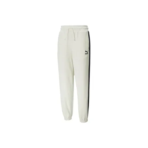 PUMA CLASSICS Knitted Sports Pants Women's Smoke Gray