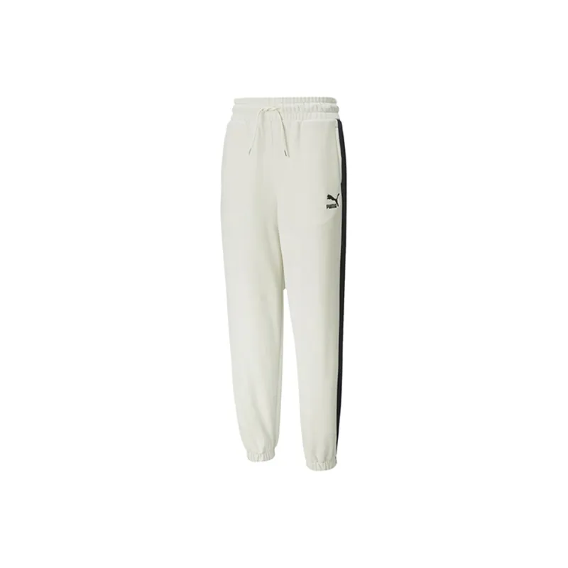 PUMA CLASSICS Knitted Sports Pants Women's Smoke Gray-0