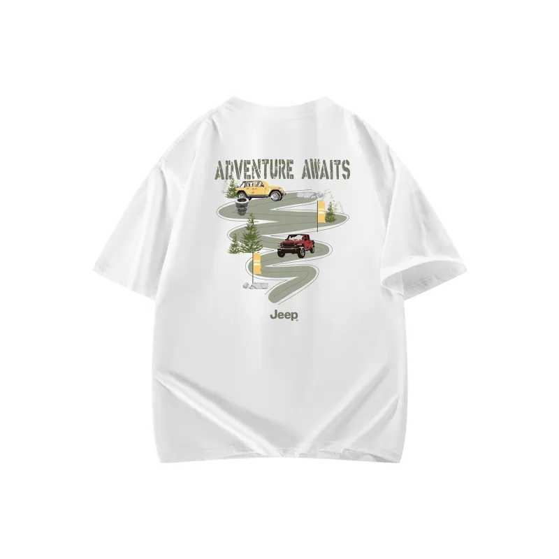 Jeep Pasture Horse Lifestyle T Shirt Unisex-0
