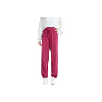 SMEN Casual Pants Women's Raspberry Pink