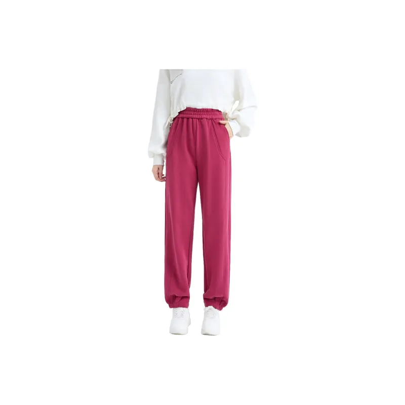 SMEN Casual Pants Women's Raspberry Pink-0