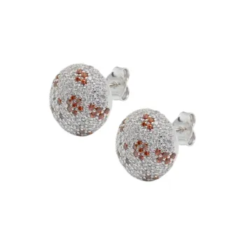 LOEWE Sterling Silver, Crystal Earrings Unisex Silver