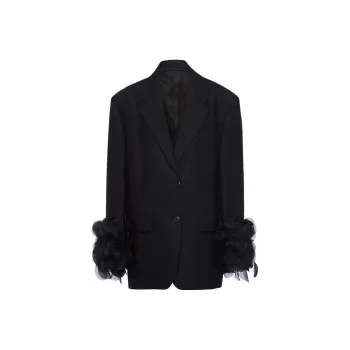 PRADA Single Breasted Long Sleeved Blazer