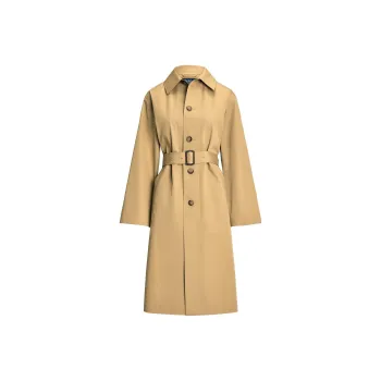 Polo Ralph Lauren FW24 Coats Women's Brown Yellow