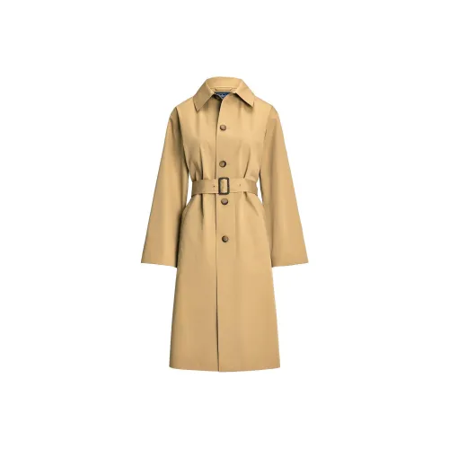 Polo Ralph Lauren FW24 Coats Women's Brown Yellow