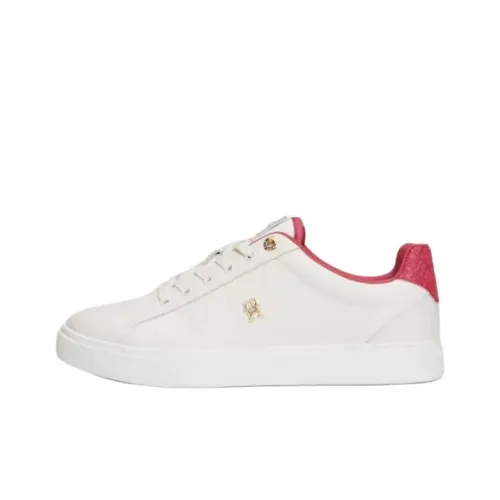 Tommy Hilfiger Essential TH Low Top Skateboard Shoes Women's White