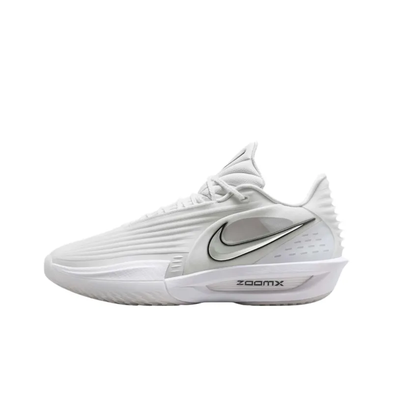 Nike G.T. Cut 3 Anti Slip Wear Resistant Low Top Basketball Shoes Unisex White-0