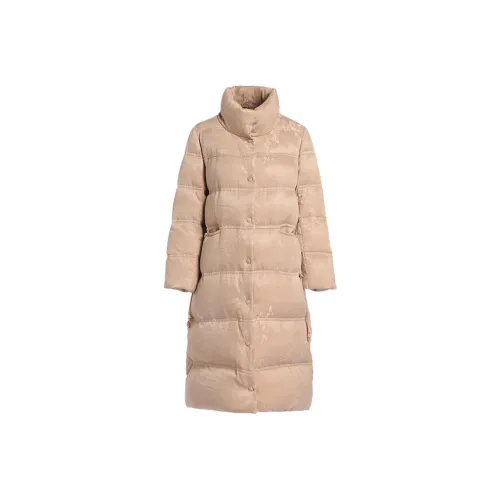 QIAOWANNI Down Jacket Women's Snowflake Jacquard Embroidered Group