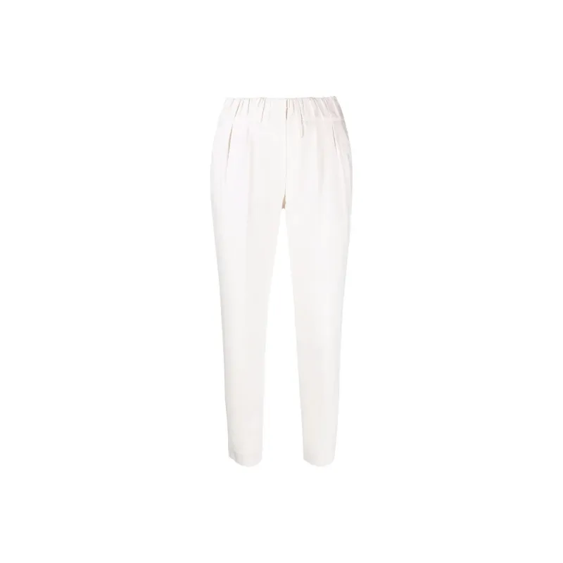 Brunello Cucinelli Cropped Pleated Trousers-0
