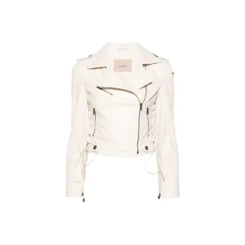 Twinset Logo plaque Biker Jacket