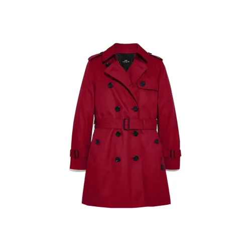 COACH SS21 Trench Coat Women's Red