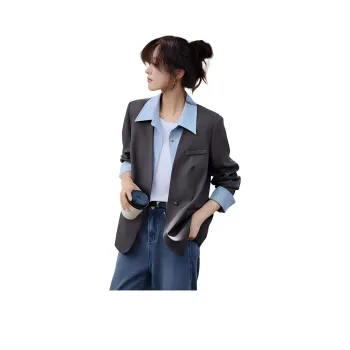 Mo Han Yi Mei Business Suit Women's Heather Gray & Blue