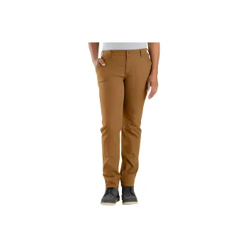 Carhartt 105999 WOMEN'S RUGGED FLEX®CANVAS DOUBLE-FRONT PANT Casual Pants RELAXED FIT Women's