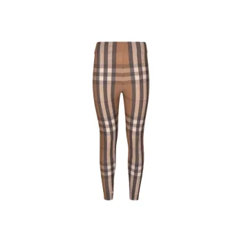 Burberry Check Print Leggings 'Birch Brown'