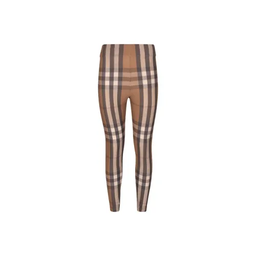 Burberry Check Print Leggings 'Birch Brown'