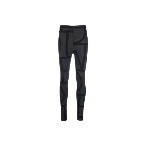 TOTEME Two Tone Monogram Printed Leggings