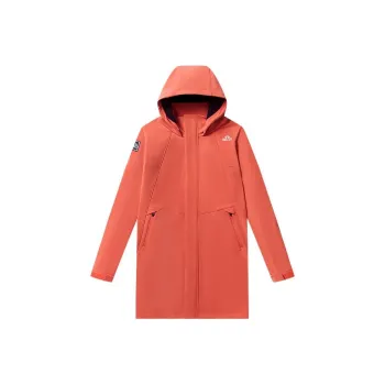 PELLIOT Waterproof And Windproof Mid Length Windbreaker Jacket Women's