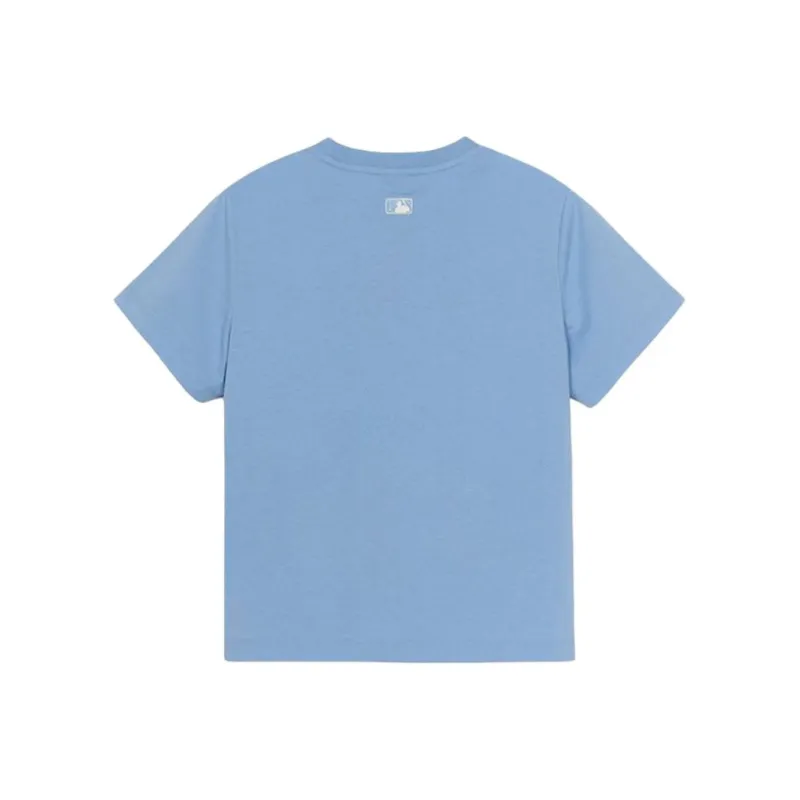 MLB Preppy Style Collection Los Angeles Dodgers SS25 T Shirt Women's Sky Blue-1