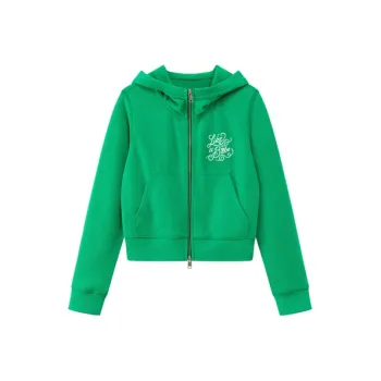CHUU Cropped Coat Women's Forest Green