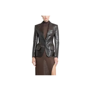 TOM FORD Snakeskin effect Leather Blazer
