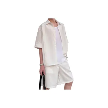 MARK WAFFLE Shirt Matching Set Unisex