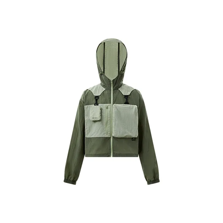 BOSIDENG Camping Sun Protection Clothing Women's Jade Green/Olive Gray Green 401 L-0