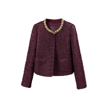 TOUCH Cropped Coat Women's Fuchsia