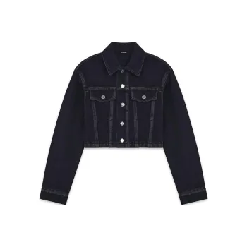WE11DONE Denim Jackets Women's Black