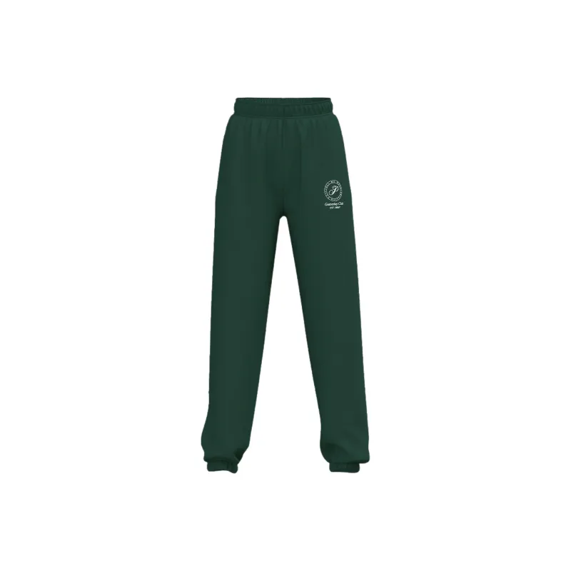 Victoria's Secret PINK Ivy Fleece Campus Sweatpants/WSSDFA Casual Pants Women's Deep Forest Aspen-0