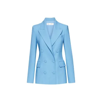 OSCAR DE LA RENTA Double-breasted Wool Jacket
