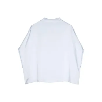 LAPOINTE Cape-design Satin Blouse